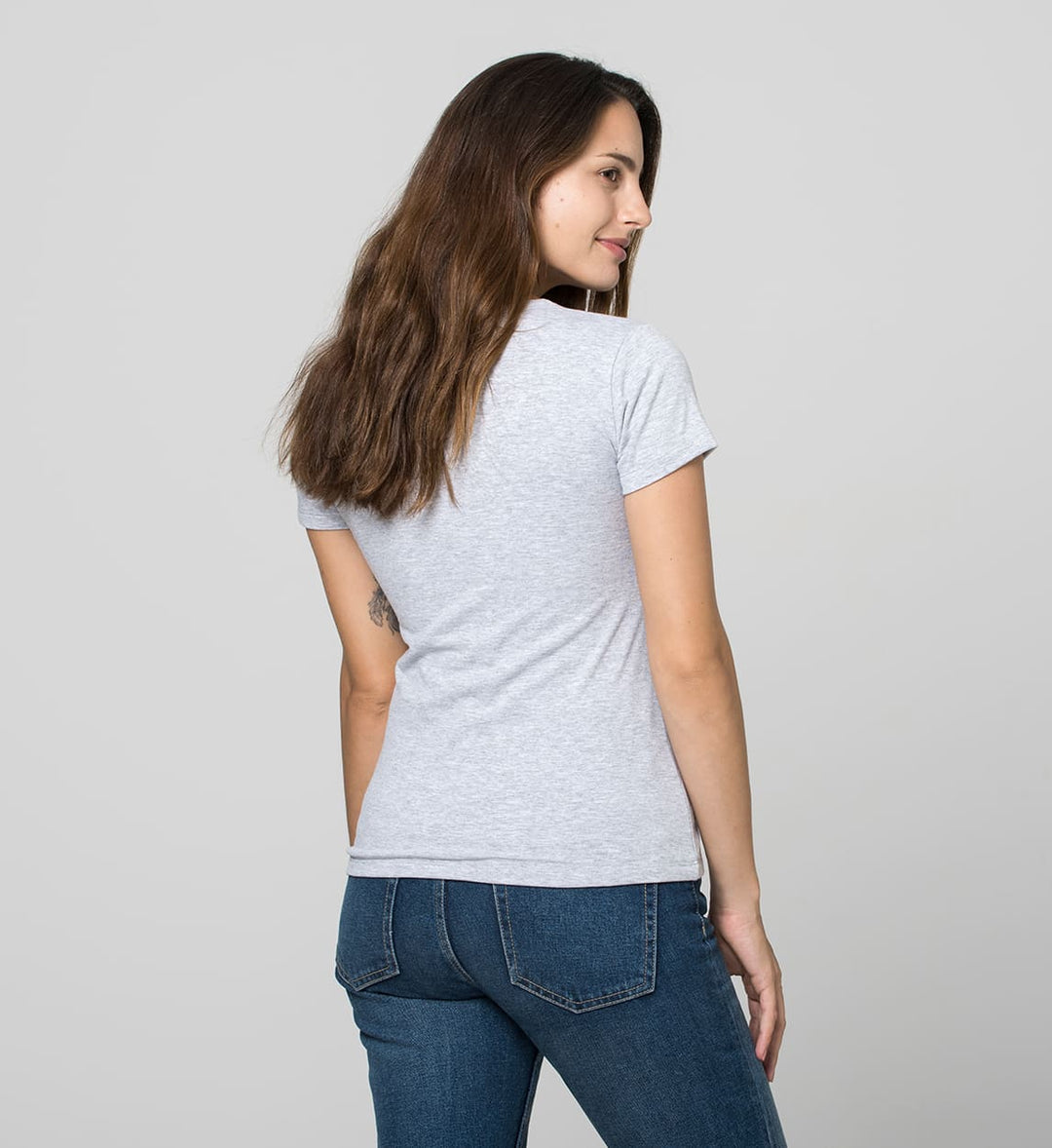 Women's Sweat-Proof Undershirt with wide round Neck / Gray Vigoré