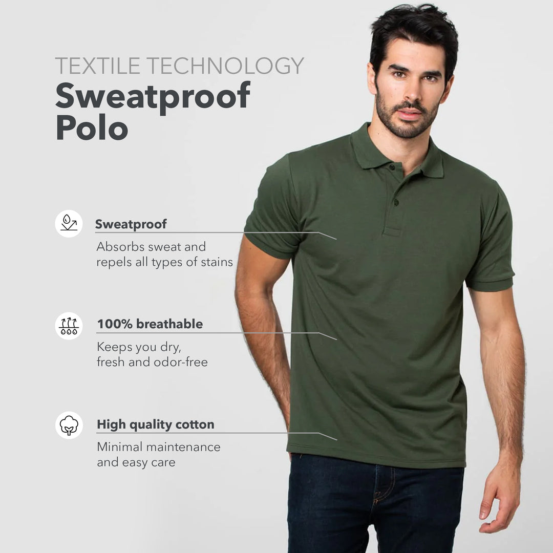 Sweat Proof Polo / Burgundy