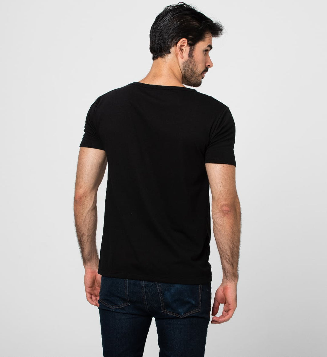 Sweat Proof Undershirt Deep V-Neck / Black